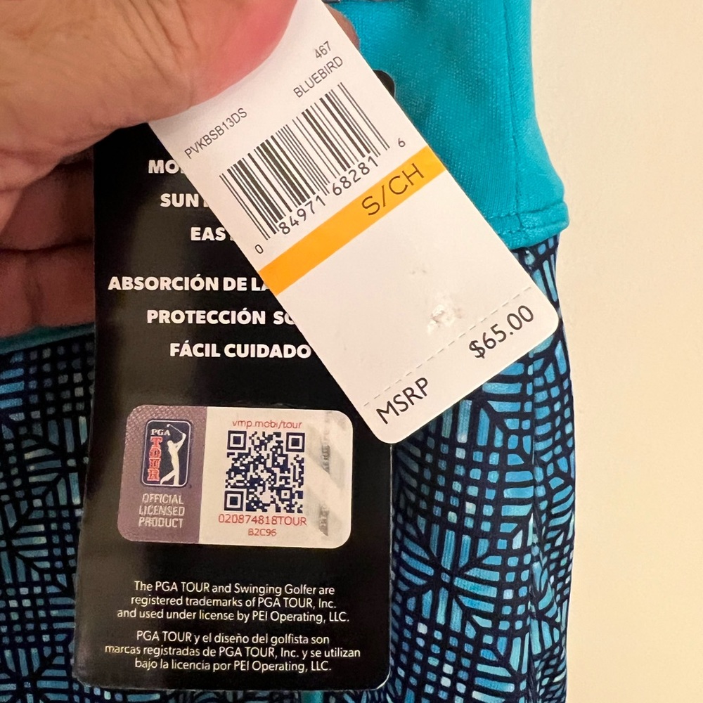 NWT PGA Tour blue & black womans golf skort - Picture 5 of 8